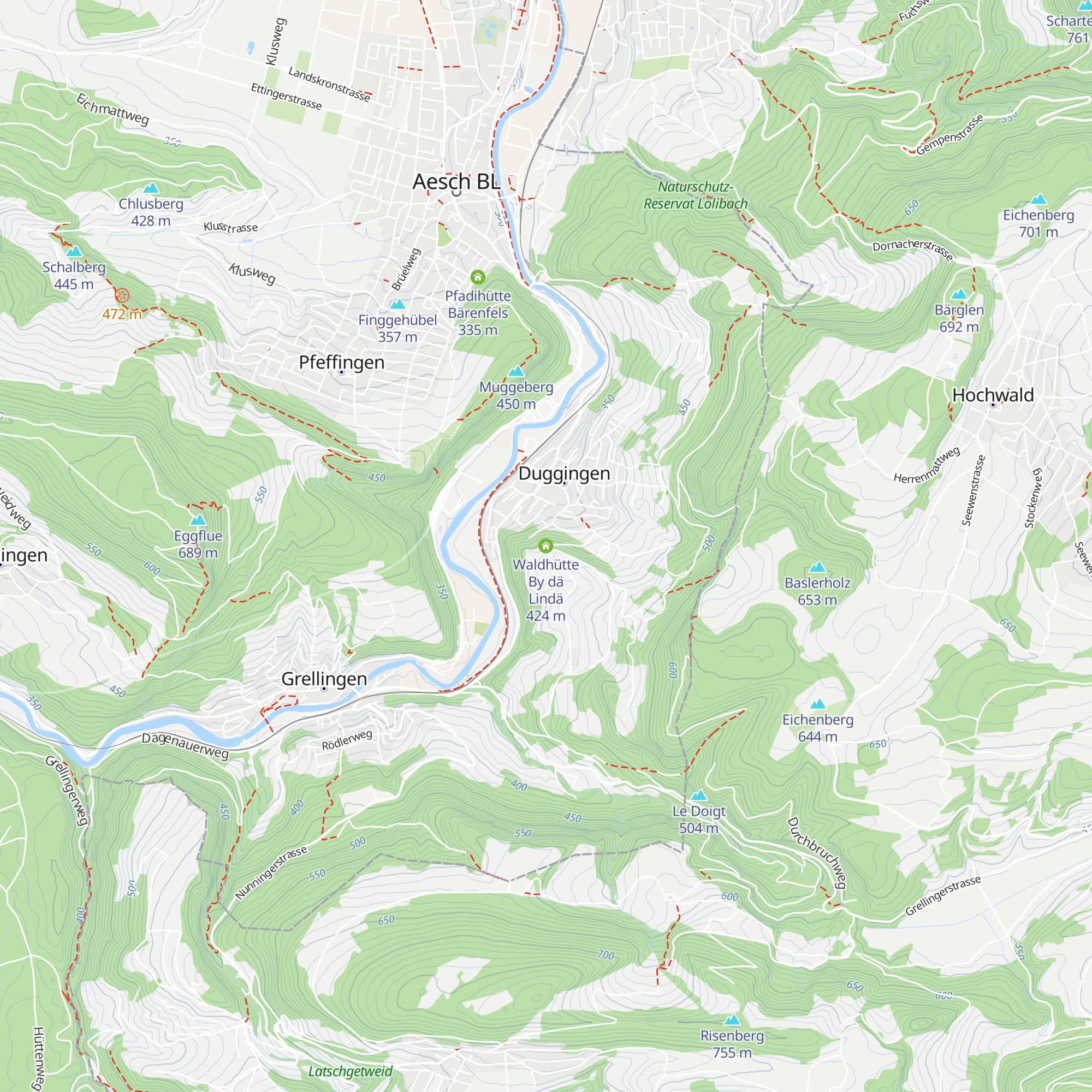 Waldhütte By dä Lindä map