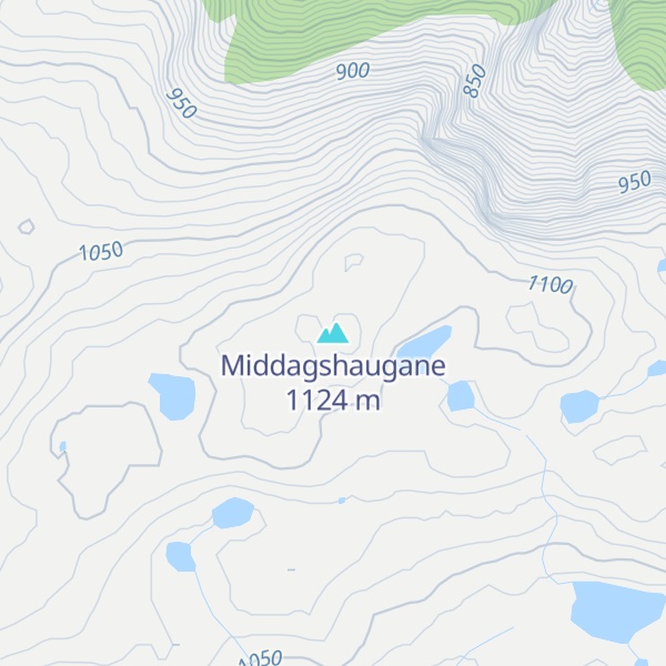 Map of Middagshaugane