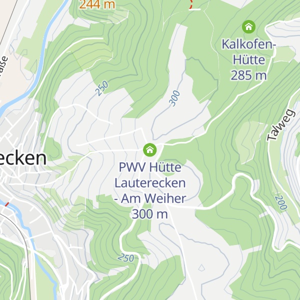 Map of PWV Hütte Lauterecken - Am Weiher