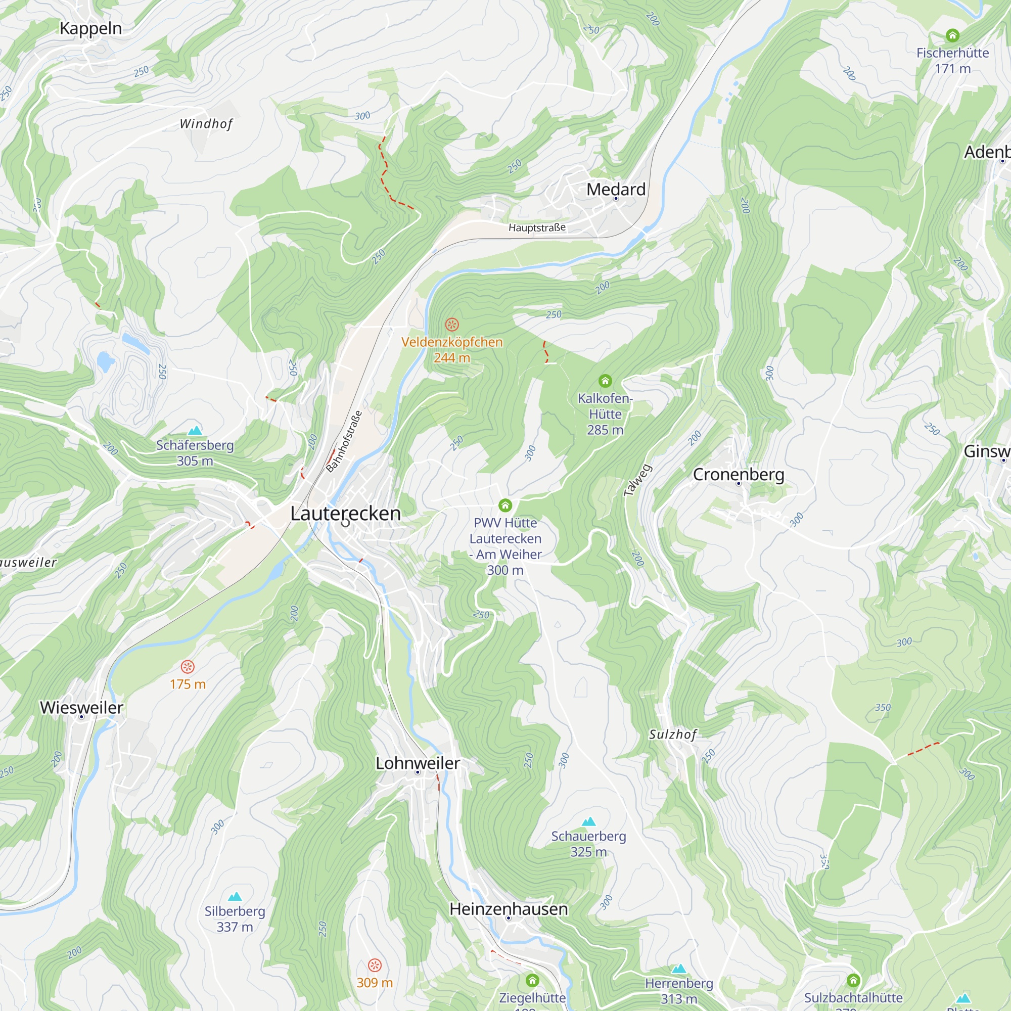 PWV Hütte Lauterecken - Am Weiher map