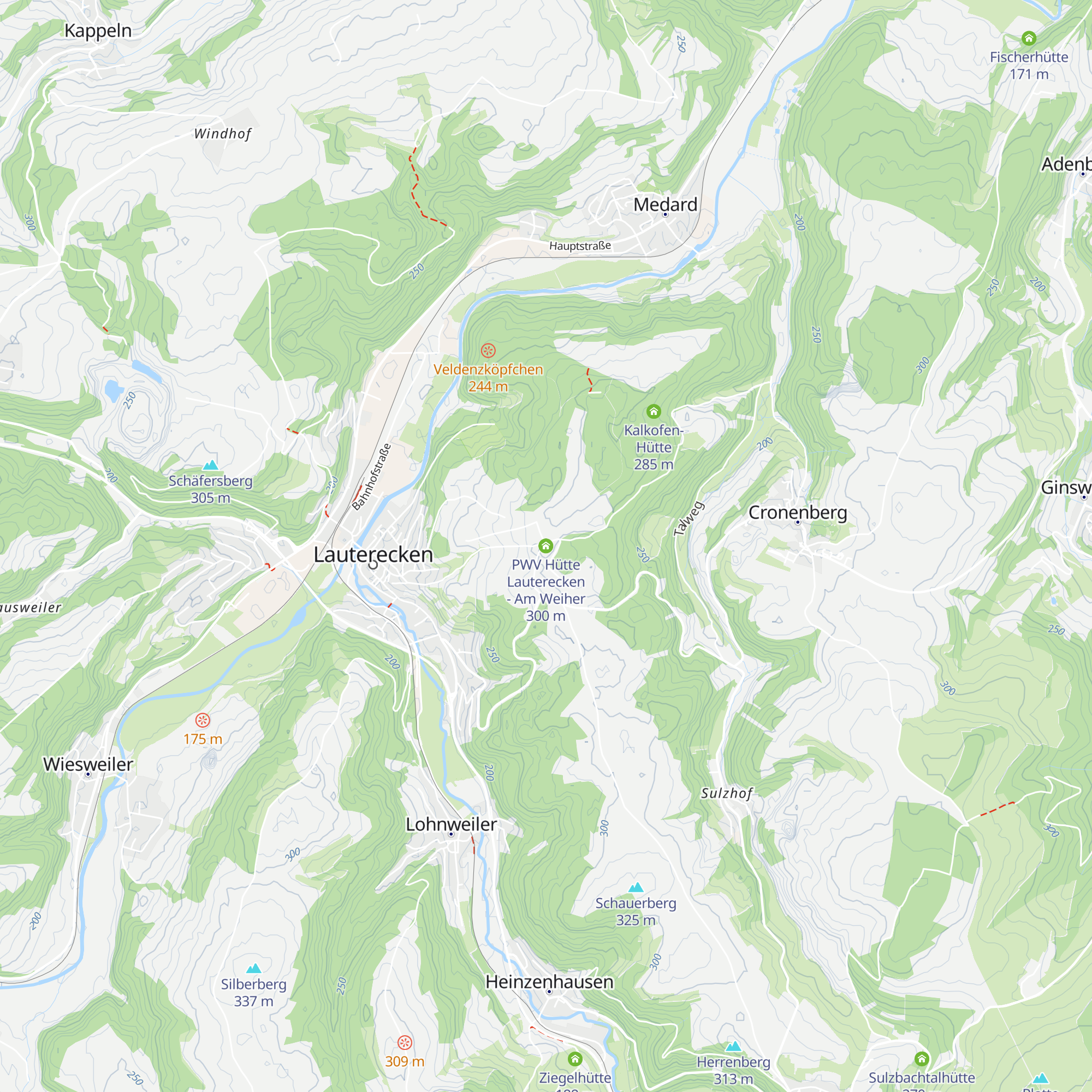 PWV Hütte Lauterecken - Am Weiher map