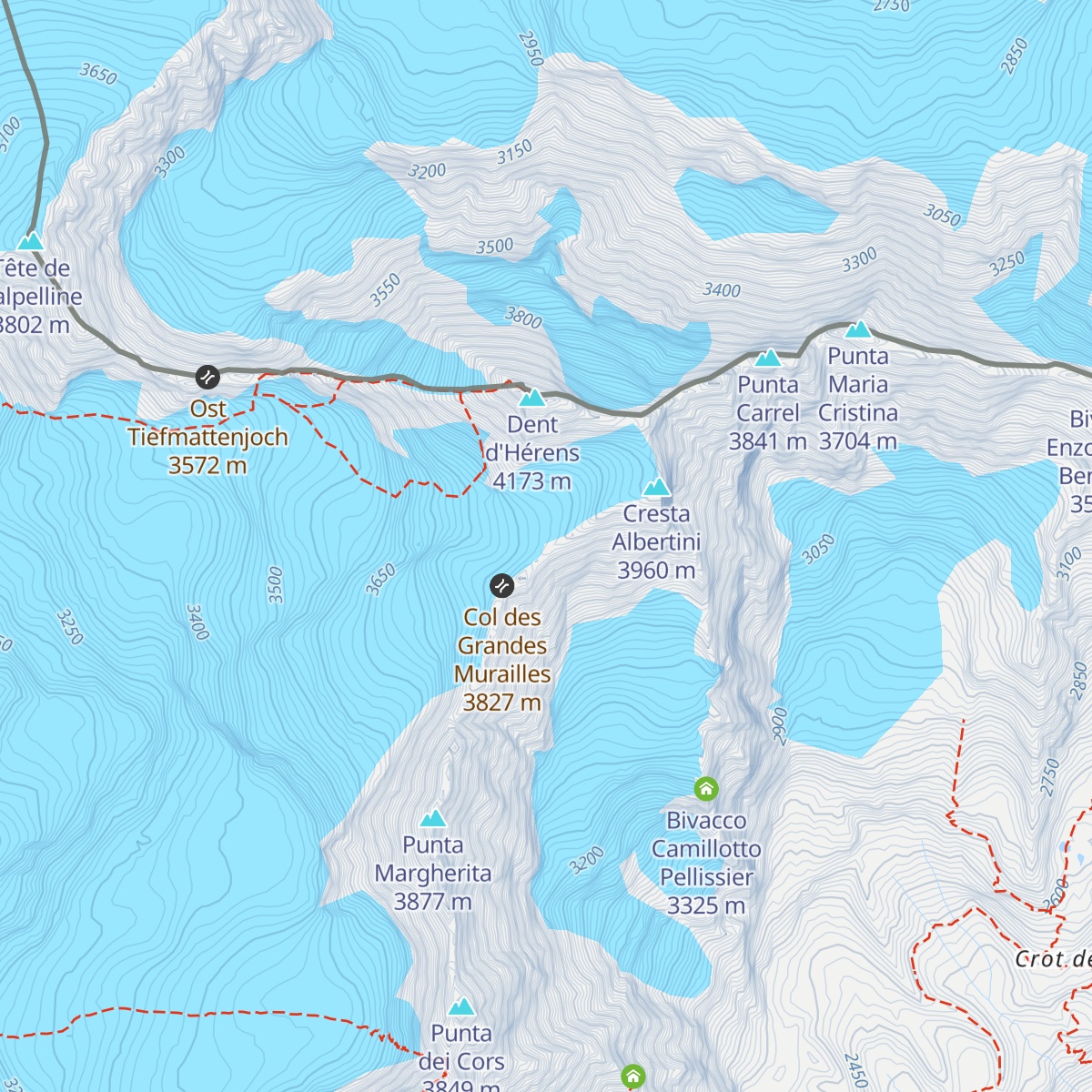 Bivacco Paolo Perelli Cippo map