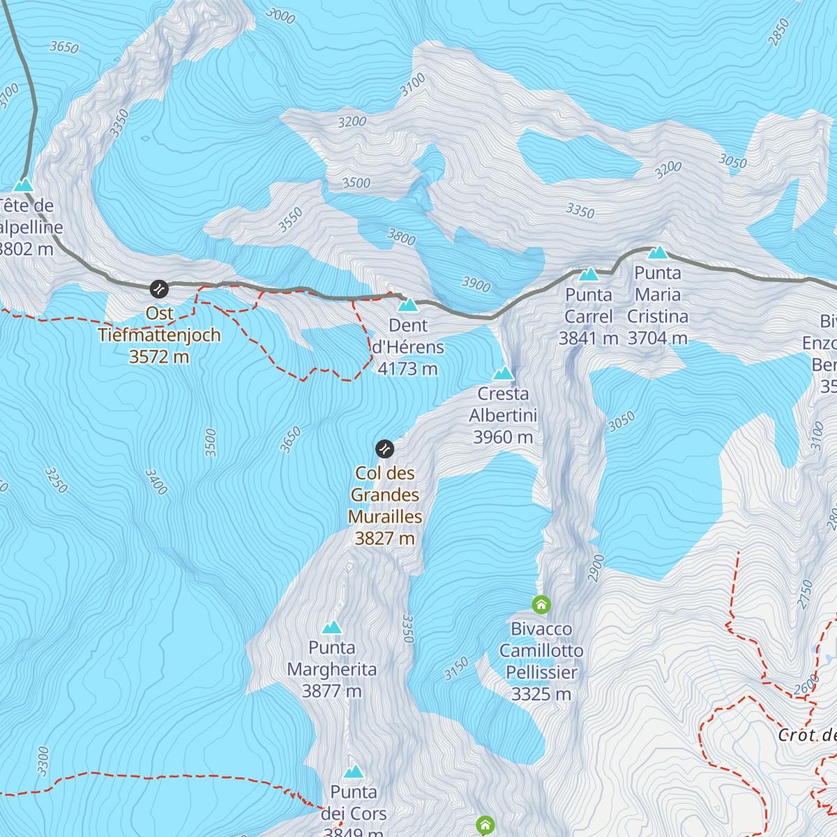 Bivacco Paolo Perelli Cippo map