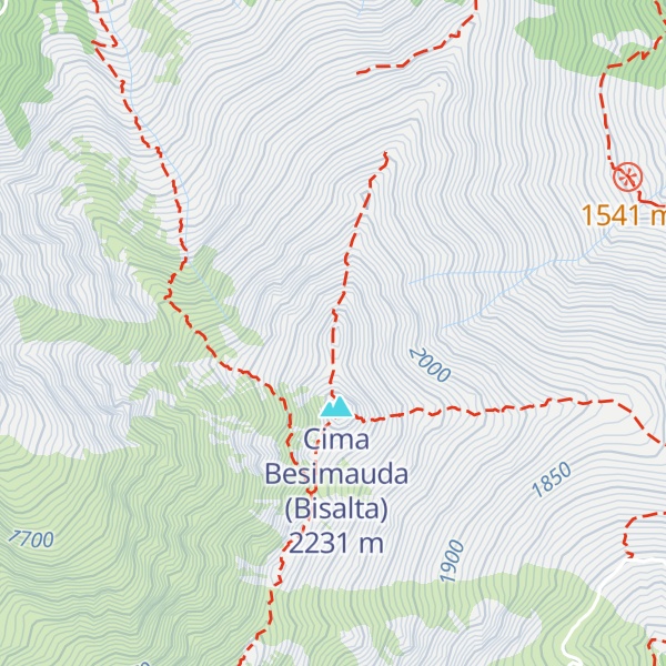 Map of Anticima Bisalta
