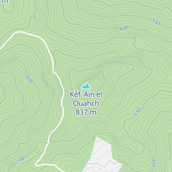 Map of Kêf ’Aïn el Ouahch