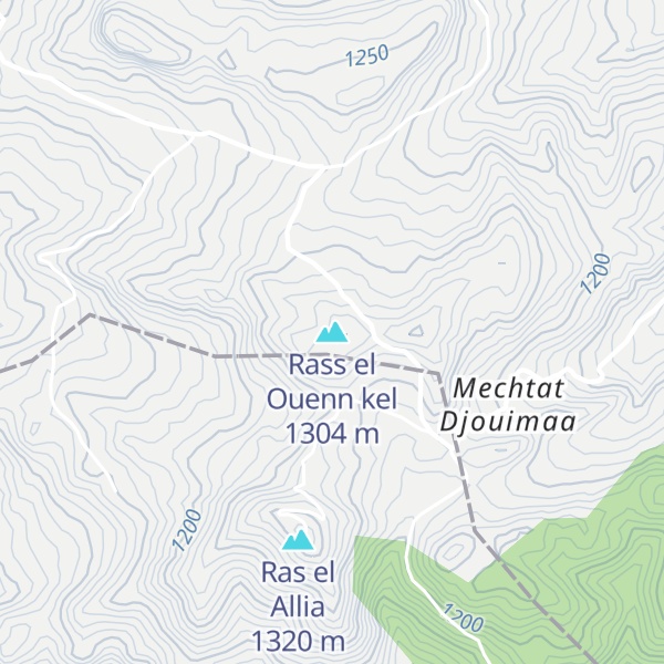 Map of Rass el Ouenn kel