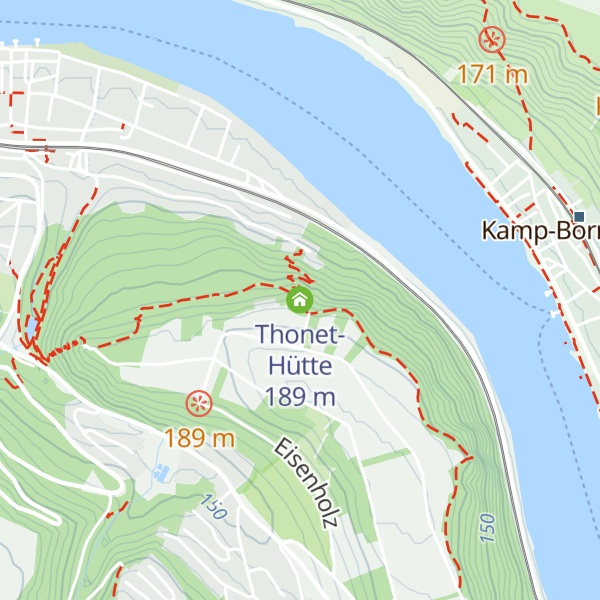 Map of Thonet-Hütte