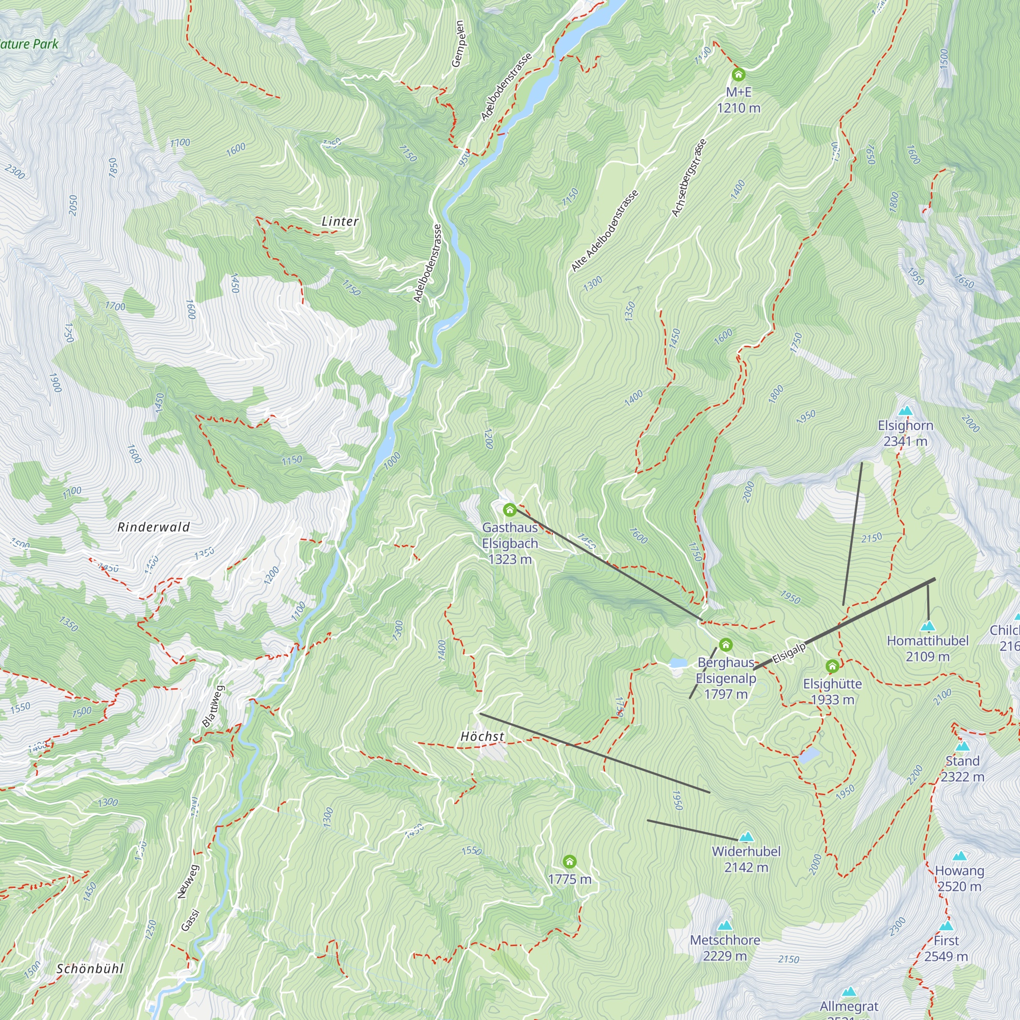 Gasthaus Elsigbach map