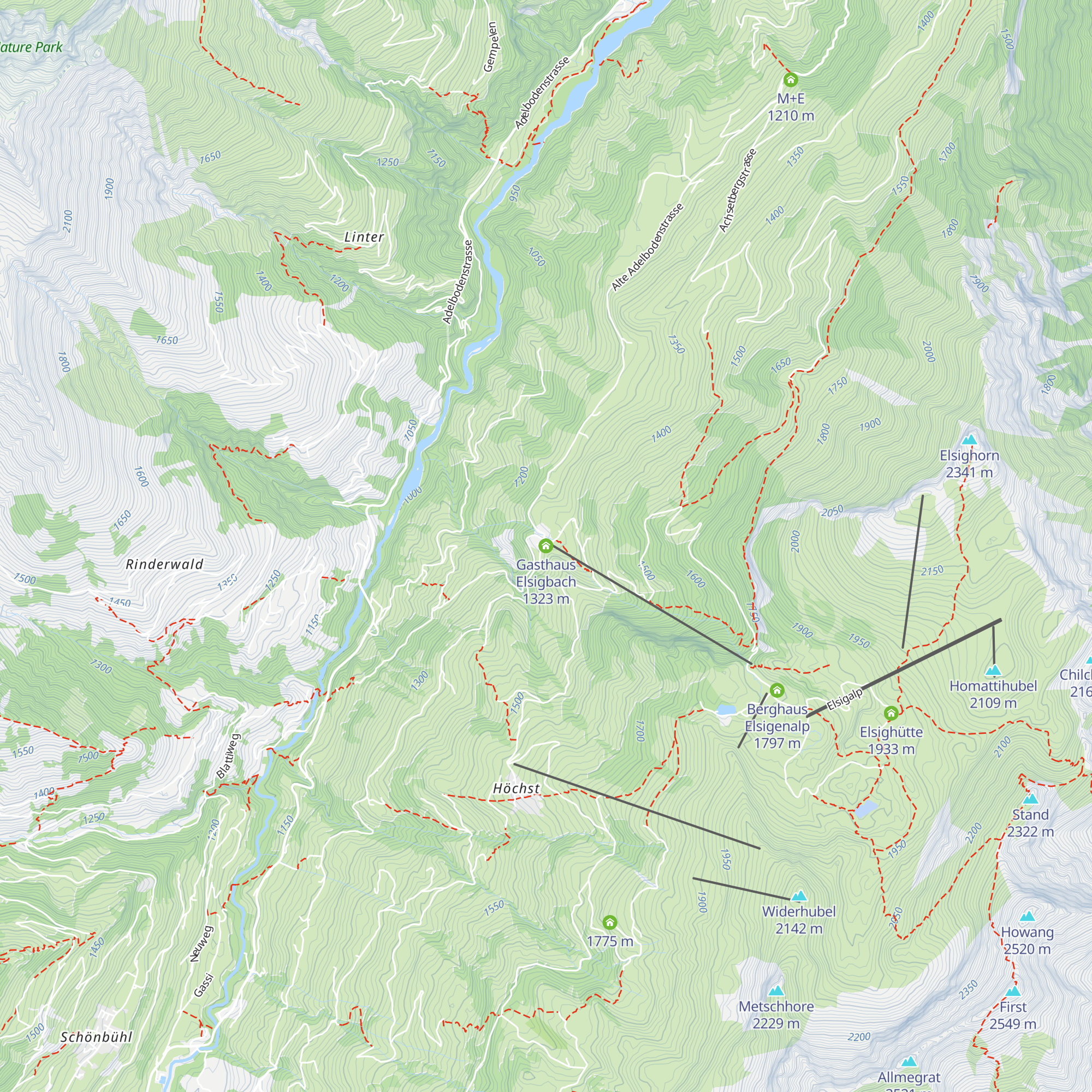 Gasthaus Elsigbach map