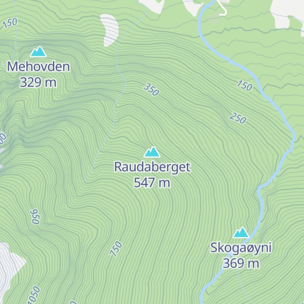 Map of Raudaberget