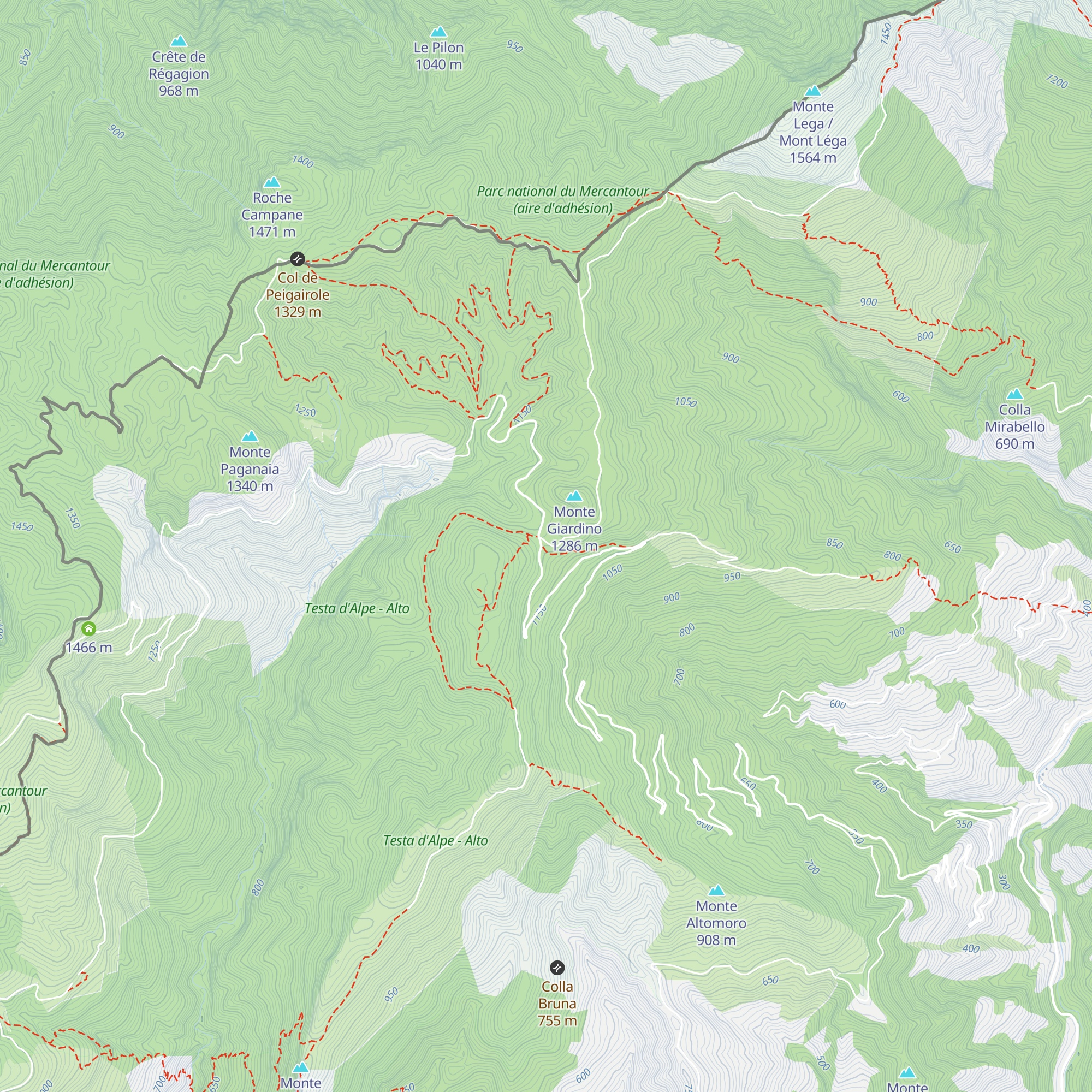Rifugio Gola di Gouta map