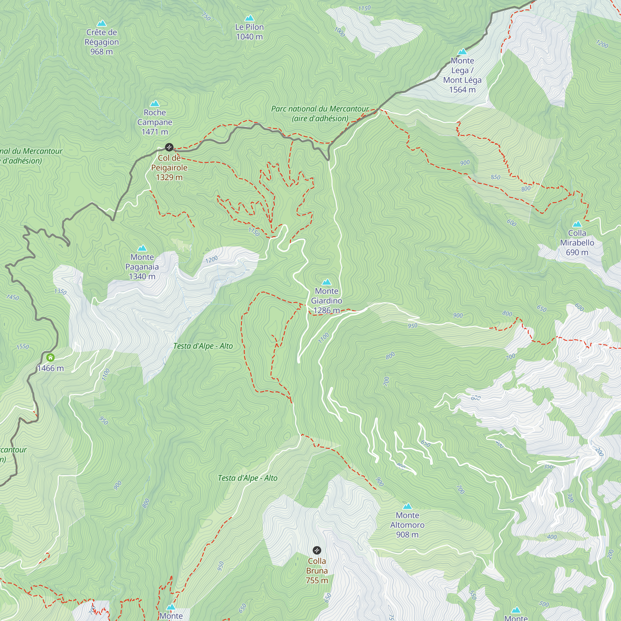 Rifugio Gola di Gouta map