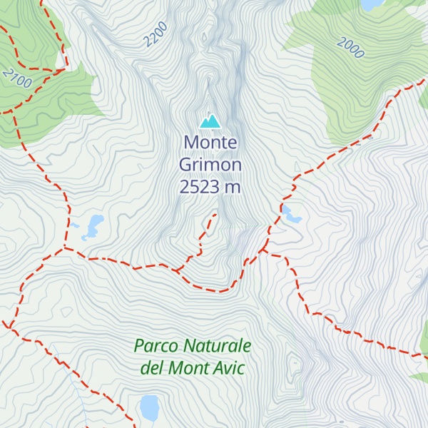 Map of Cima Piana