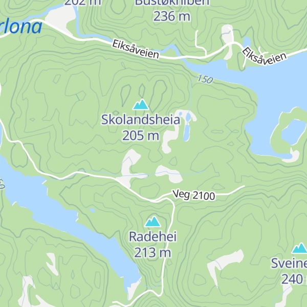 Map of Kamperhaug