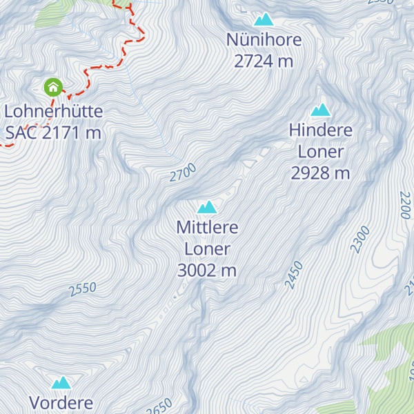 Map of Mittlere Loner