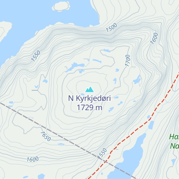 Map of N Kyrkjedøri