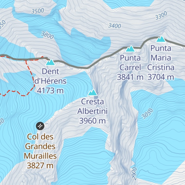 Map of Cresta Albertini