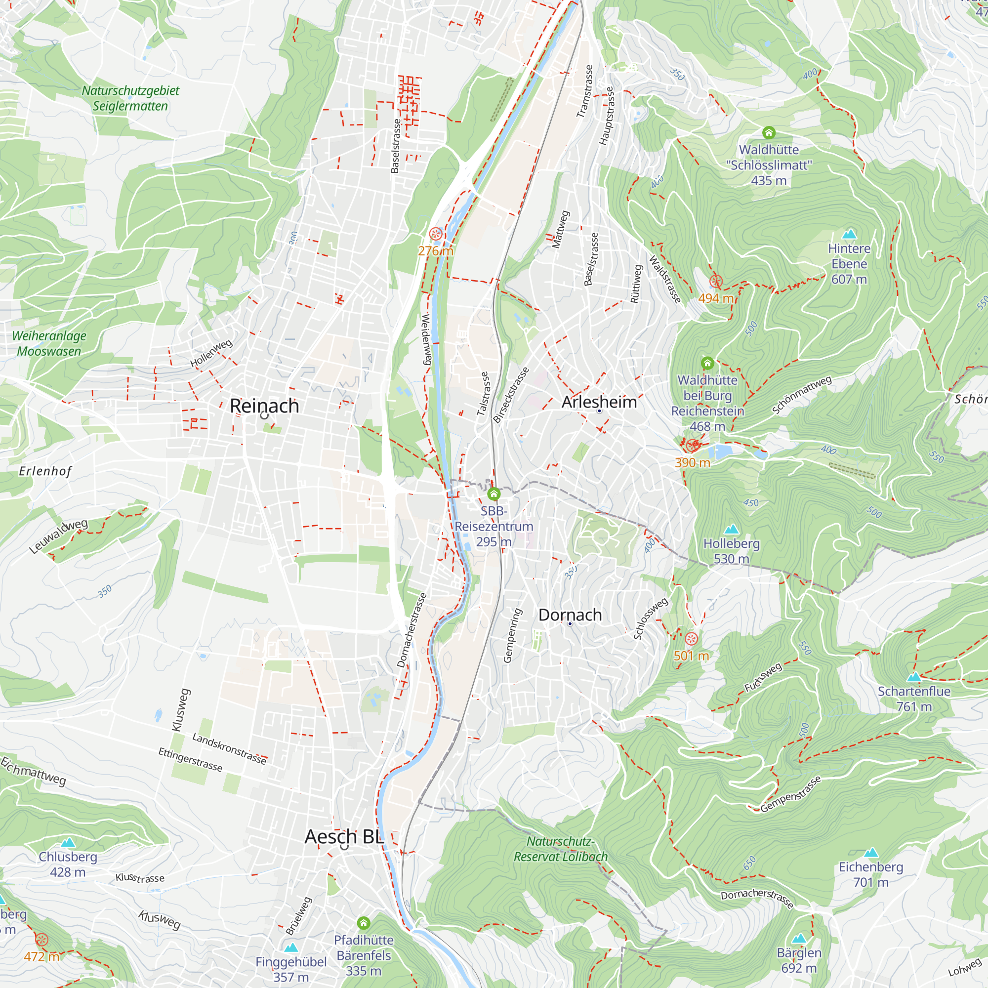 SBB-Reisezentrum map