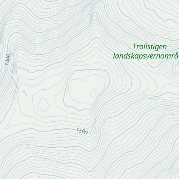 Map of Breifjellet Vest