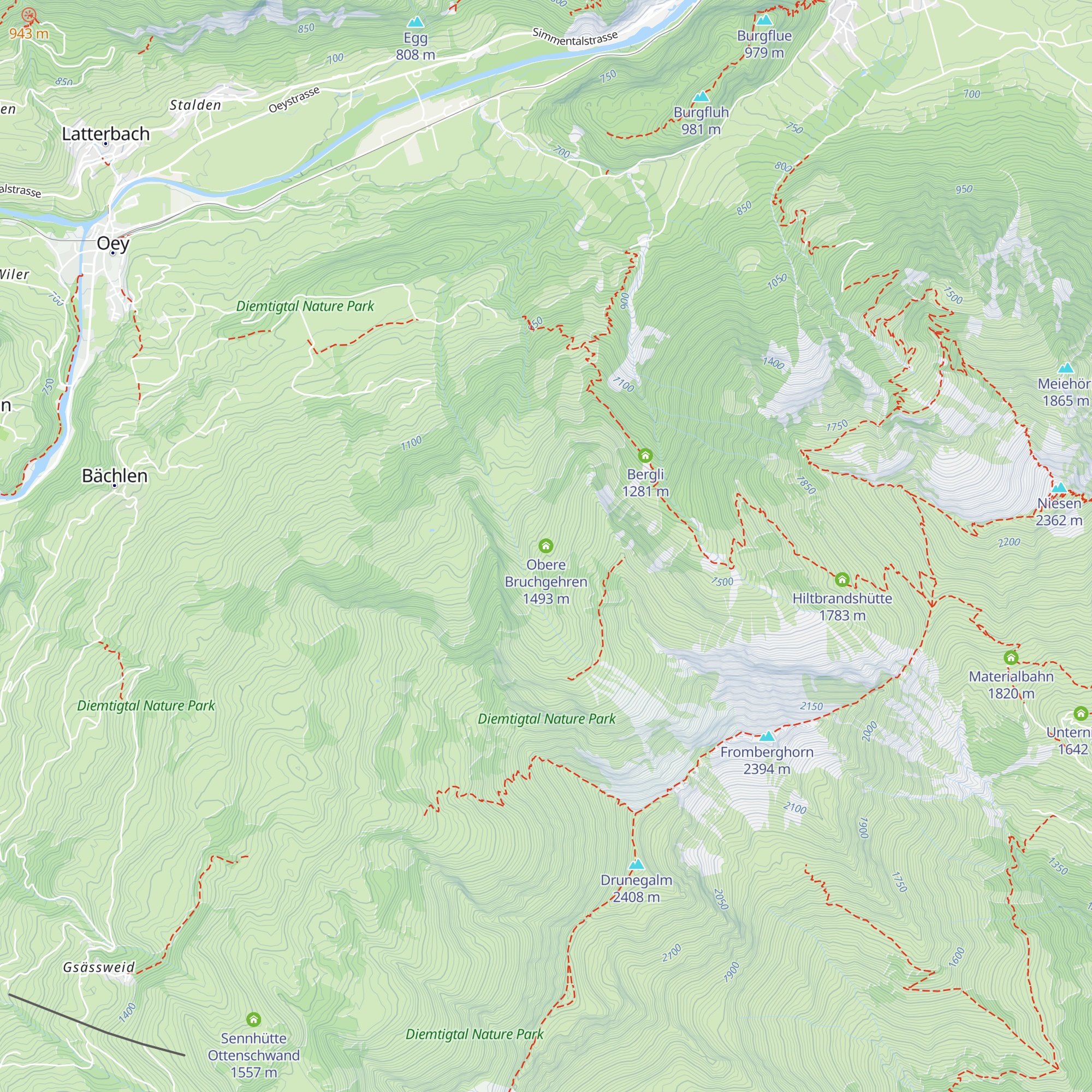 Obere Bruchgehren map