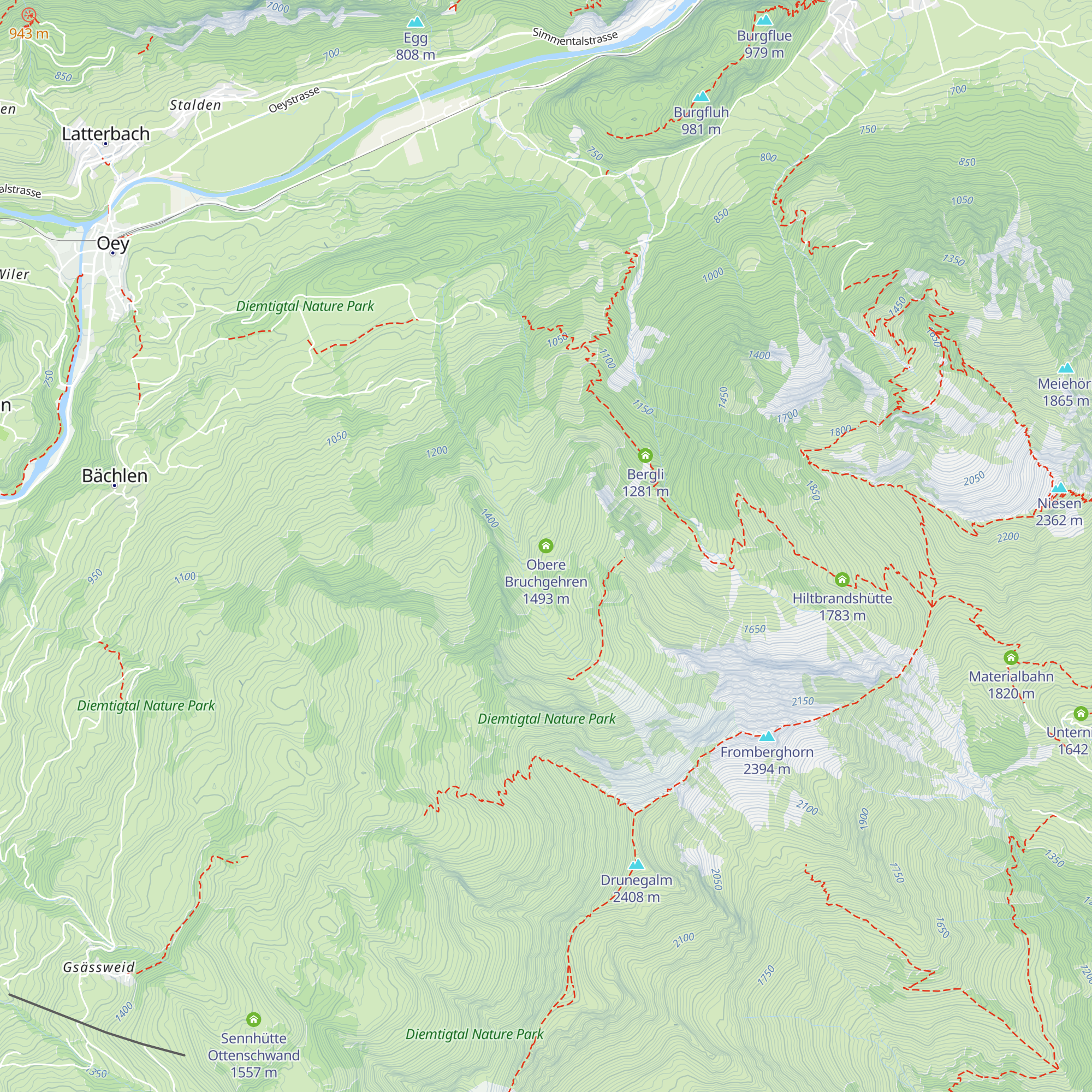 Obere Bruchgehren map