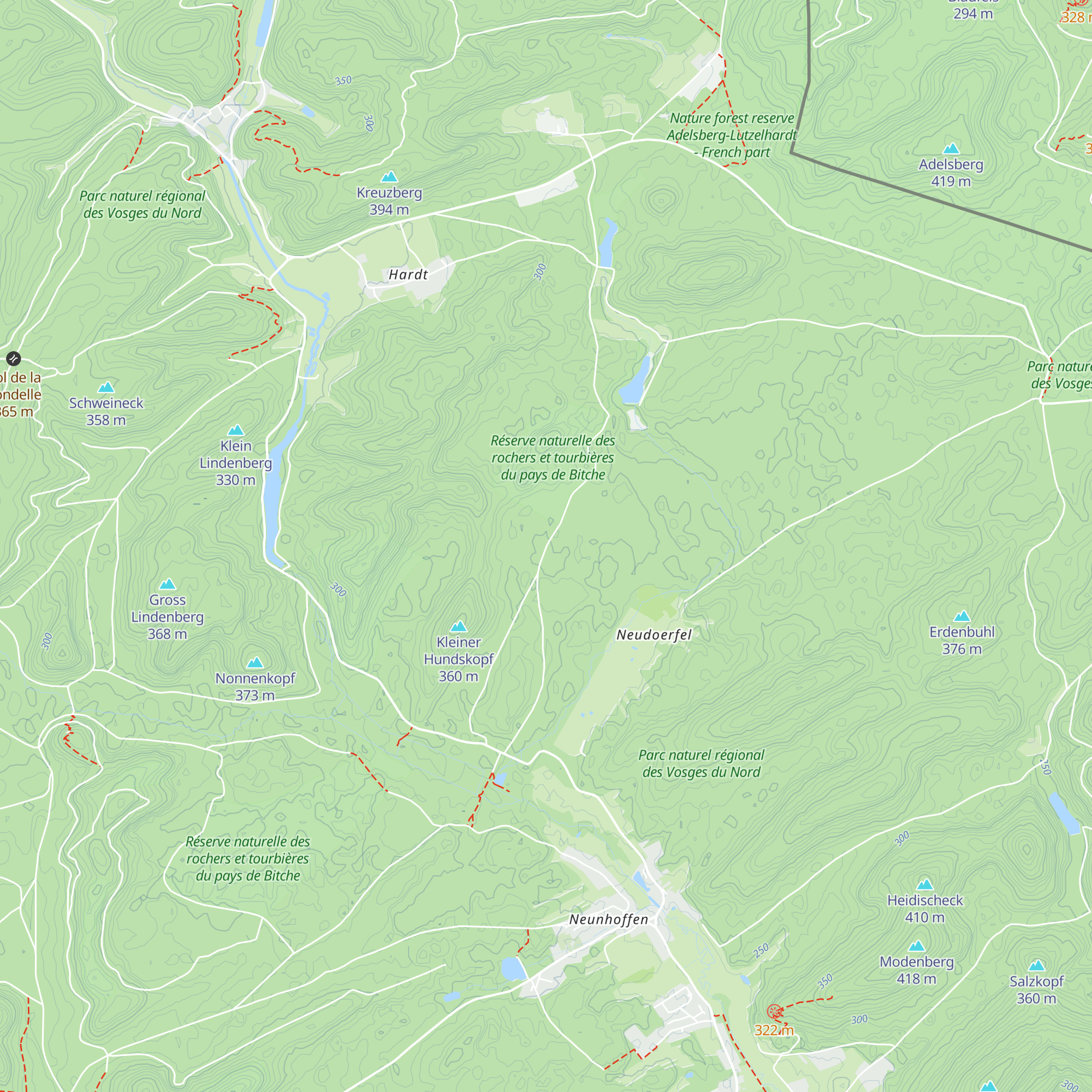 Russhuette map