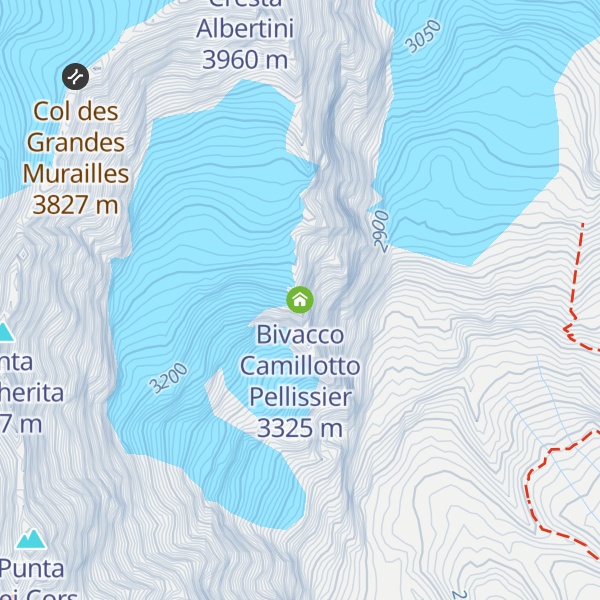 Map of Bivacco Camillotto Pellissier