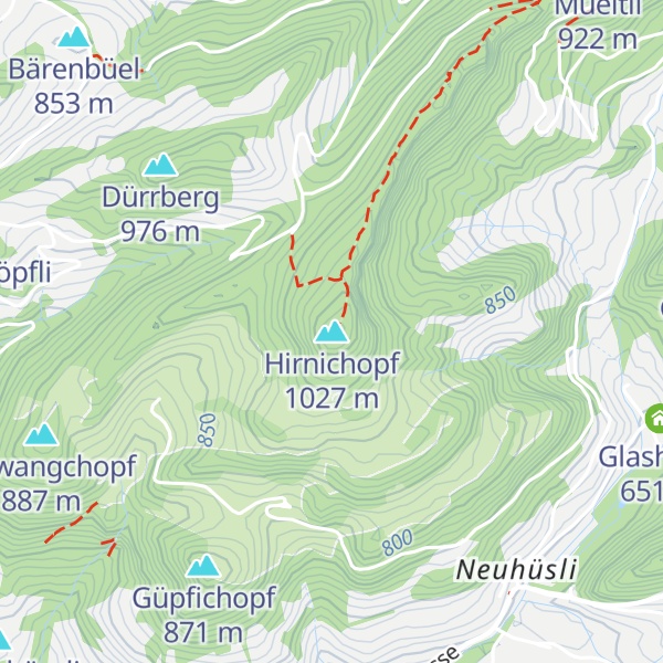 Map of Hirnichopf