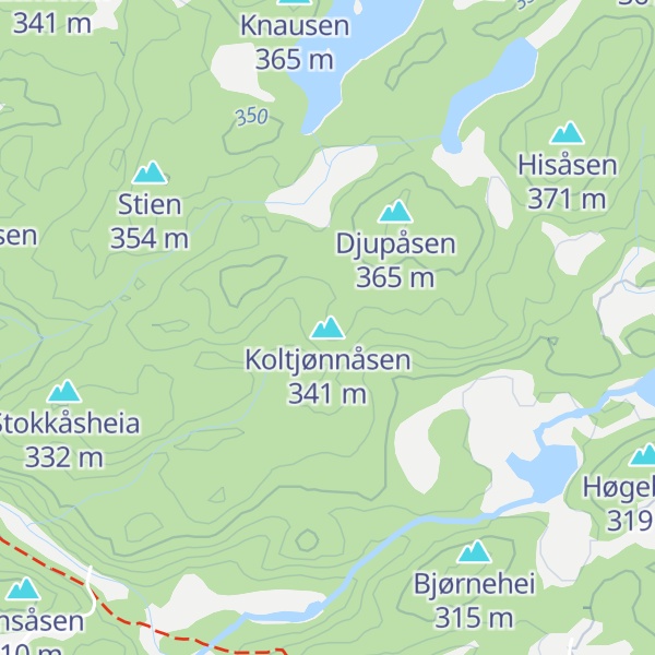 Map of Koltjønnåsen