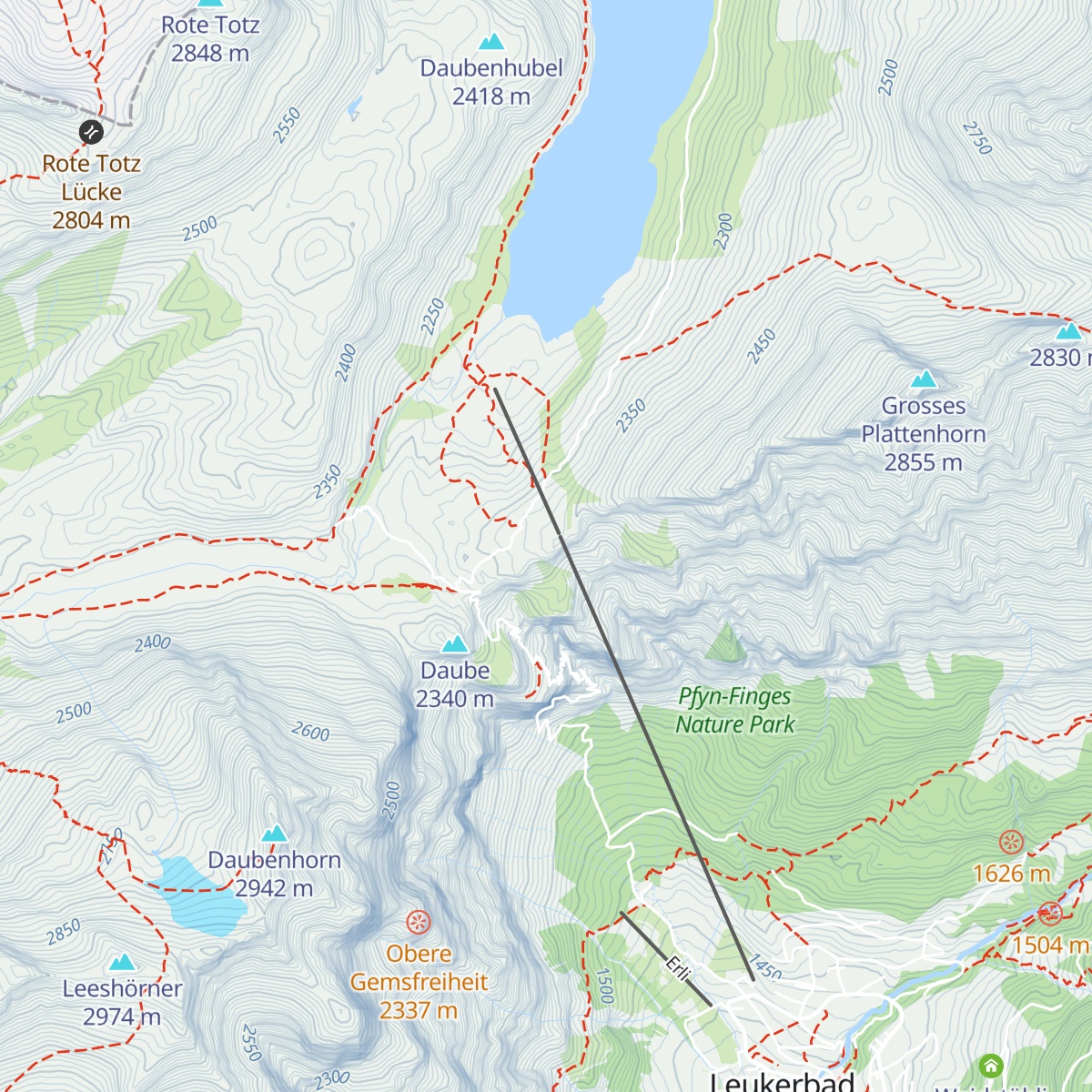 Gemmi Lodge map