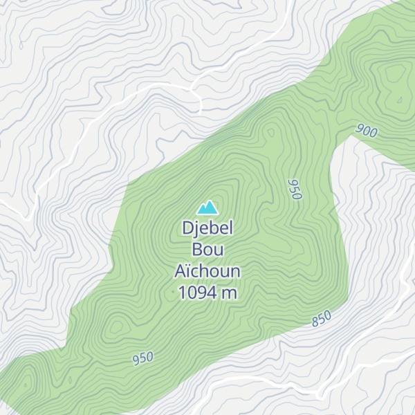 Map of Djebel Bou Aïchoun