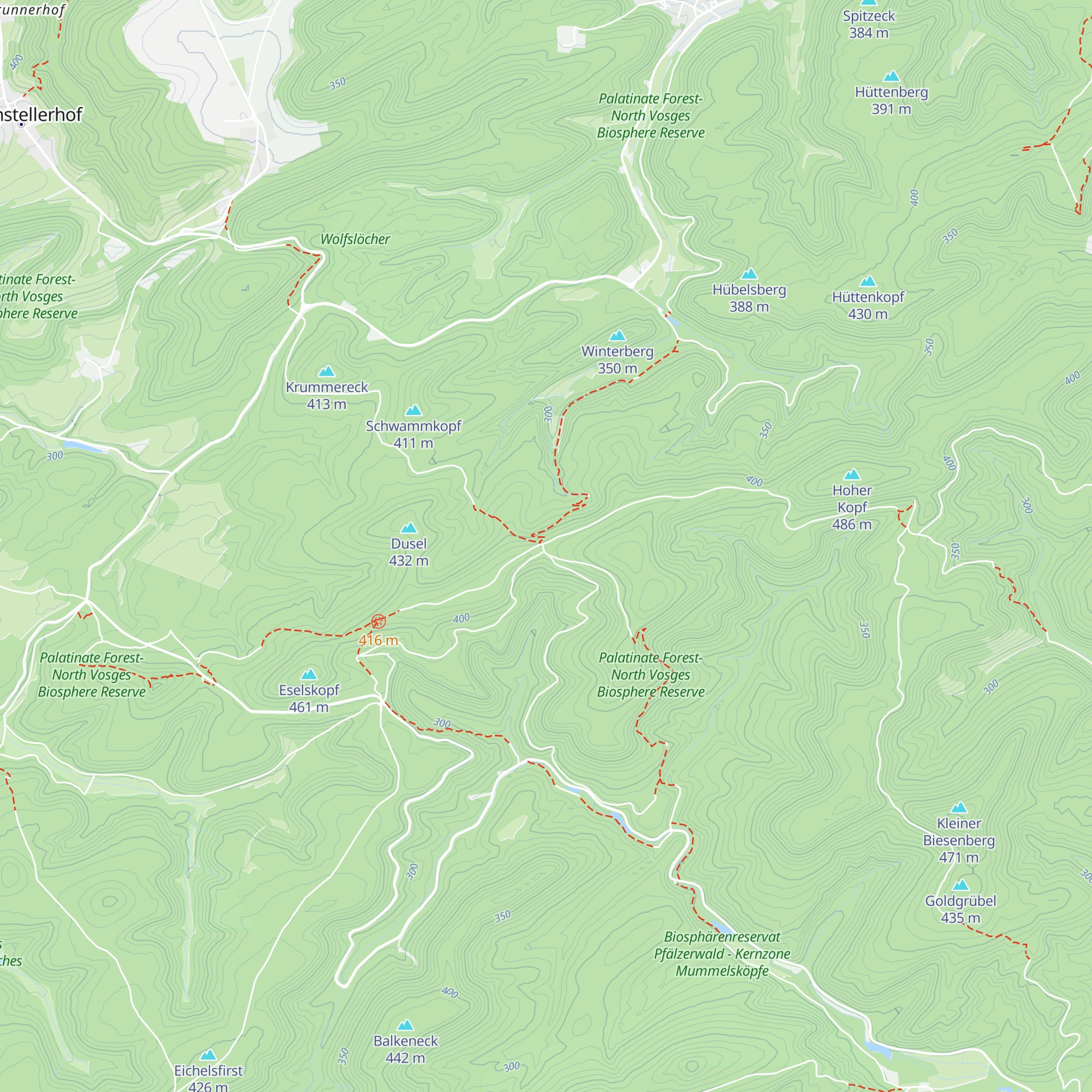 Wanderheim Hohe List map