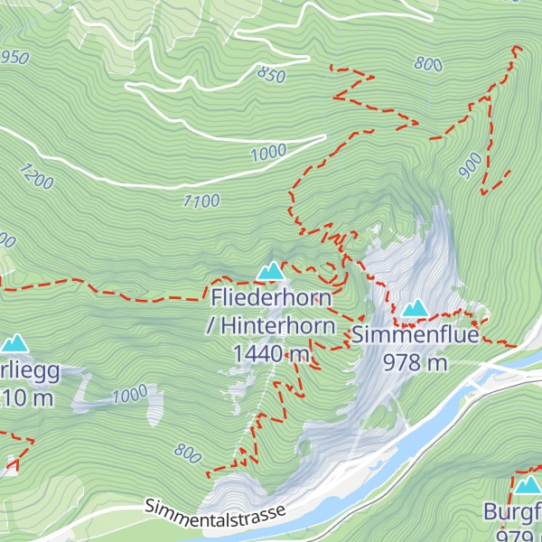 Map of Fliederhorn / Hinterhorn
