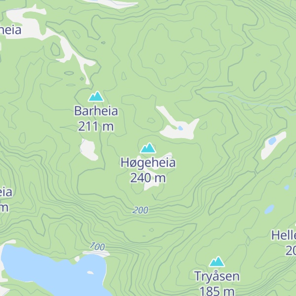 Map of Høgeheia