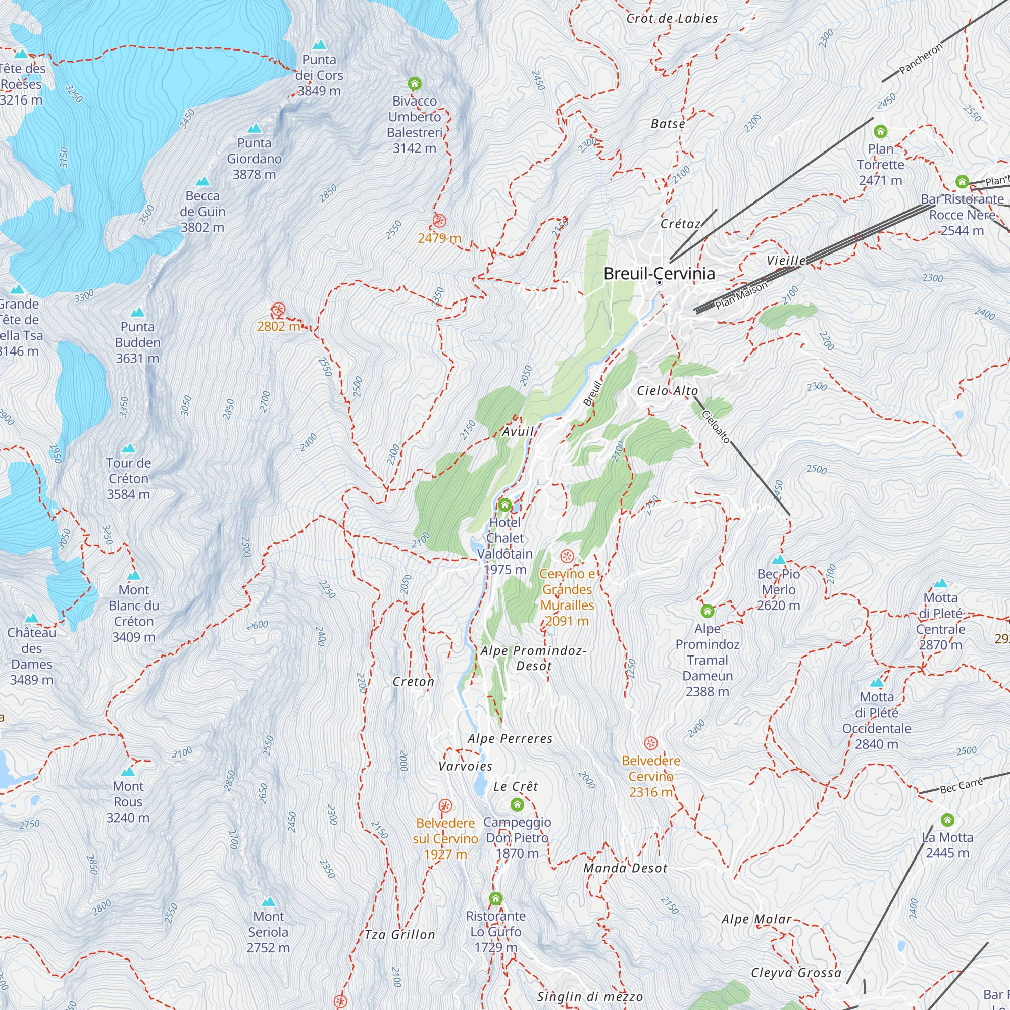 Hotel Chalet Valdôtain map