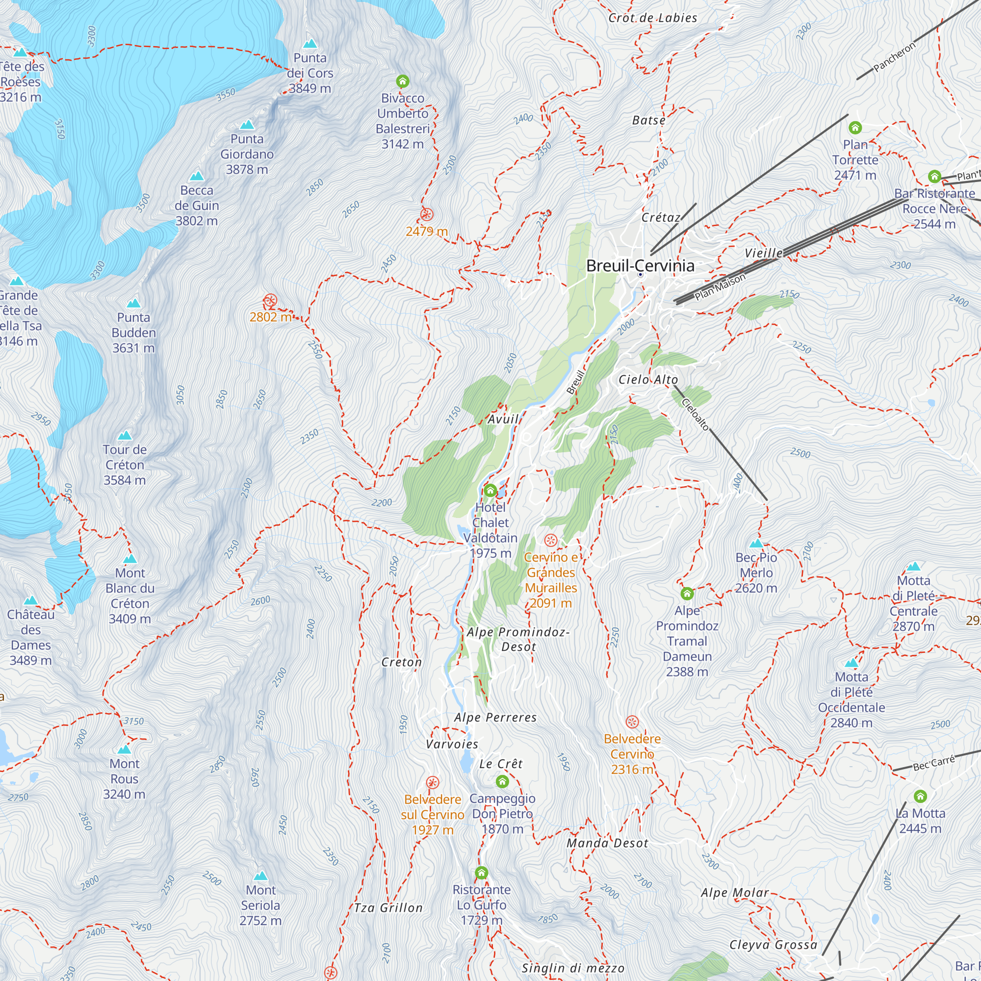 Hotel Chalet Valdôtain map