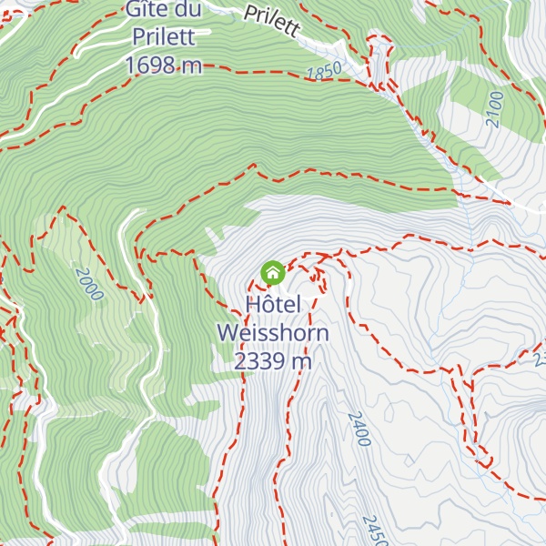 Map of Hôtel Weisshorn