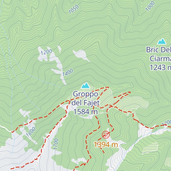 Map of Groppo del Fajet