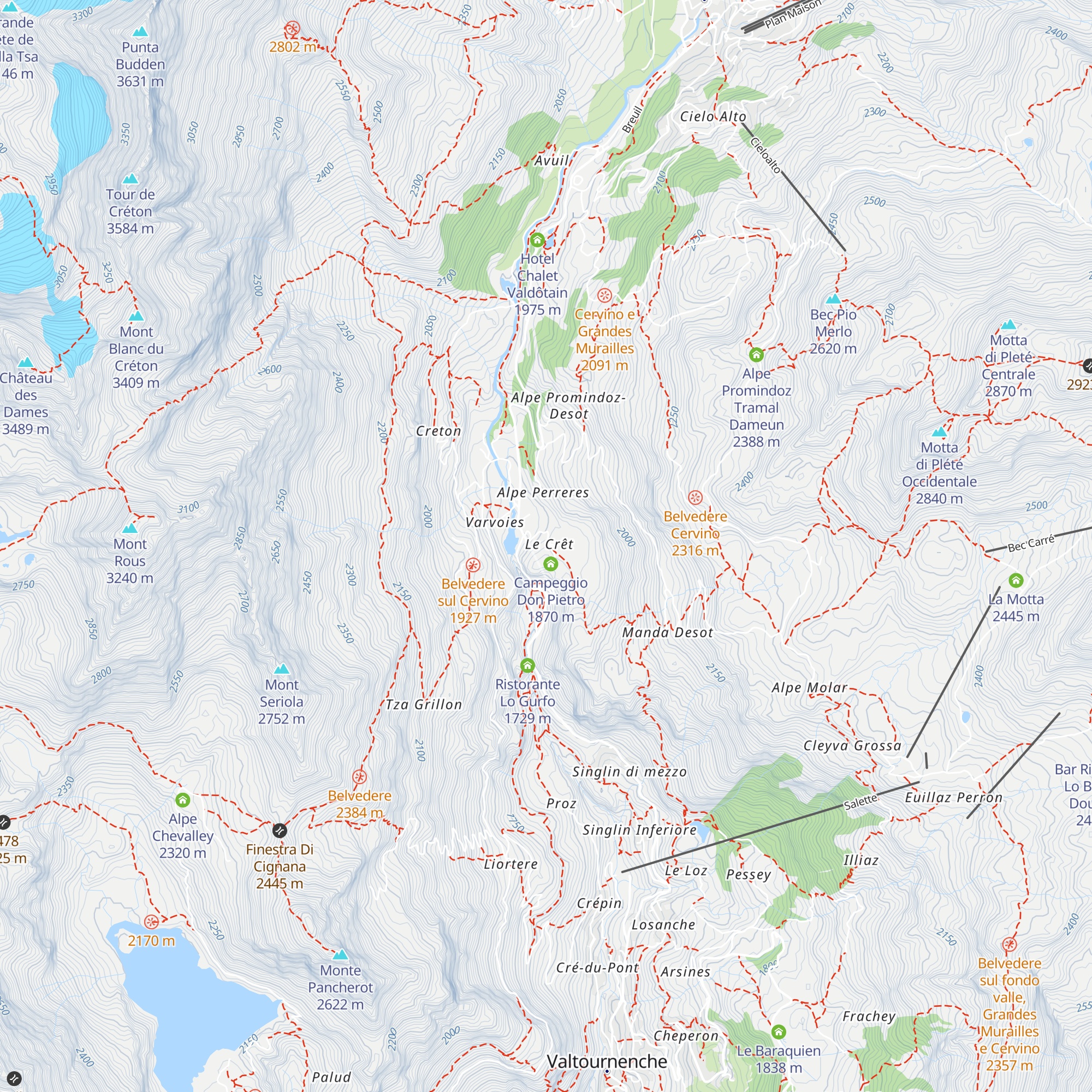 Les Neiges d'Antan map