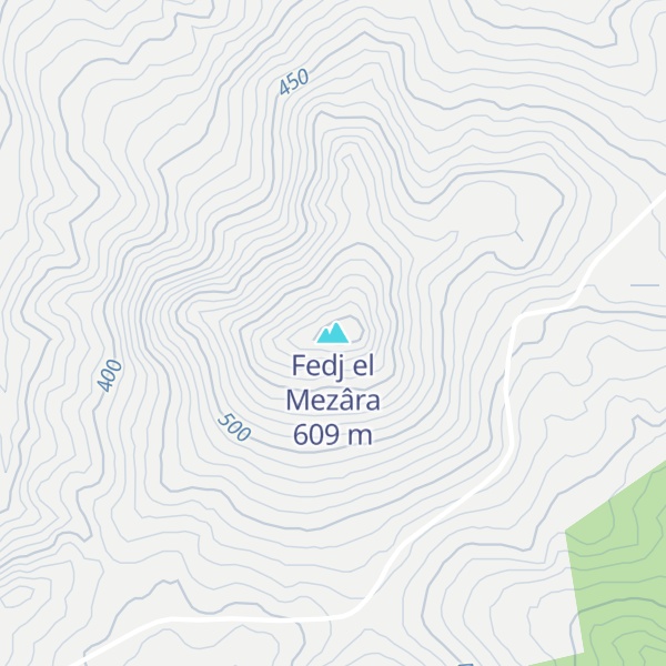 Map of Fedj el Mezâra