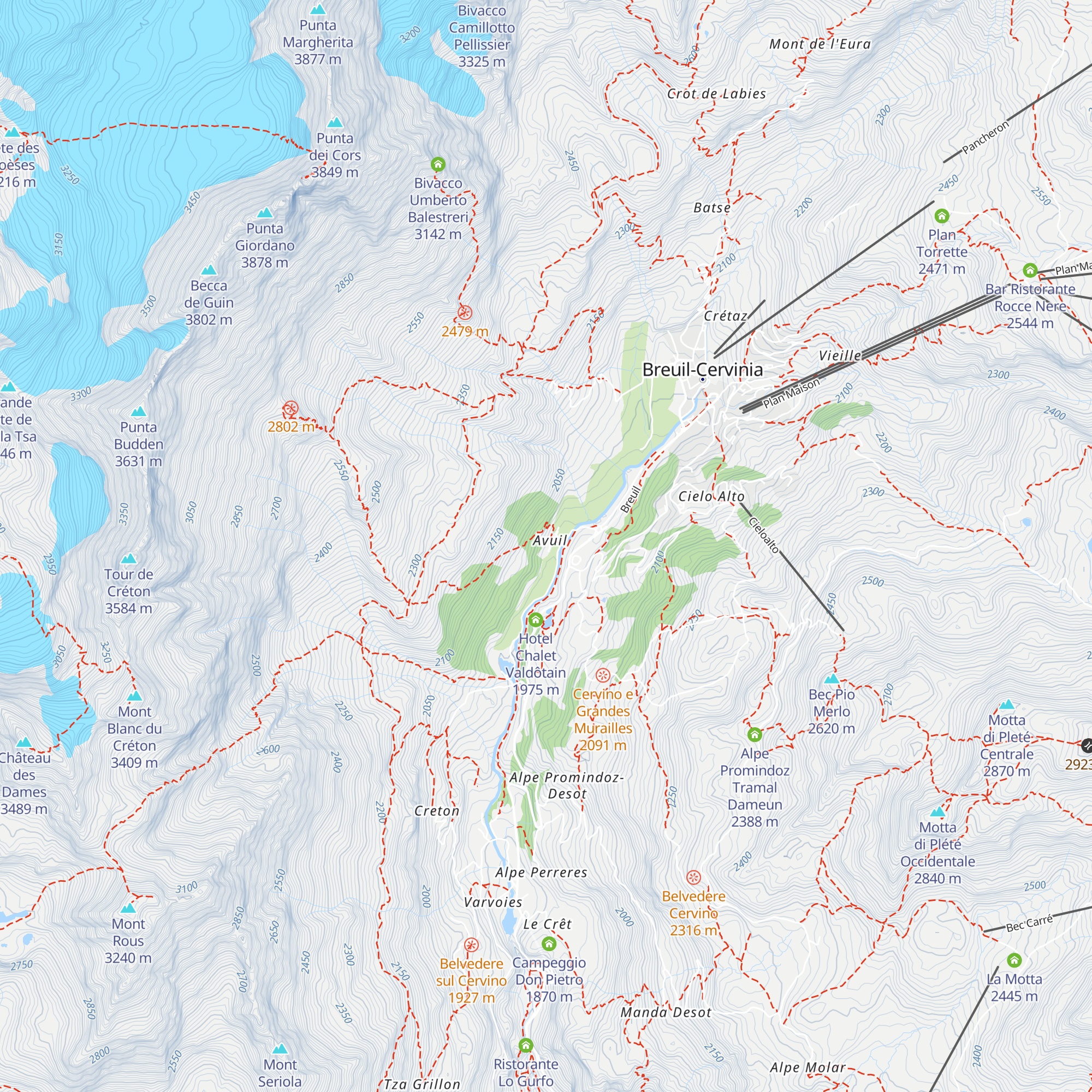 Grand Hotel Cervino ***** map