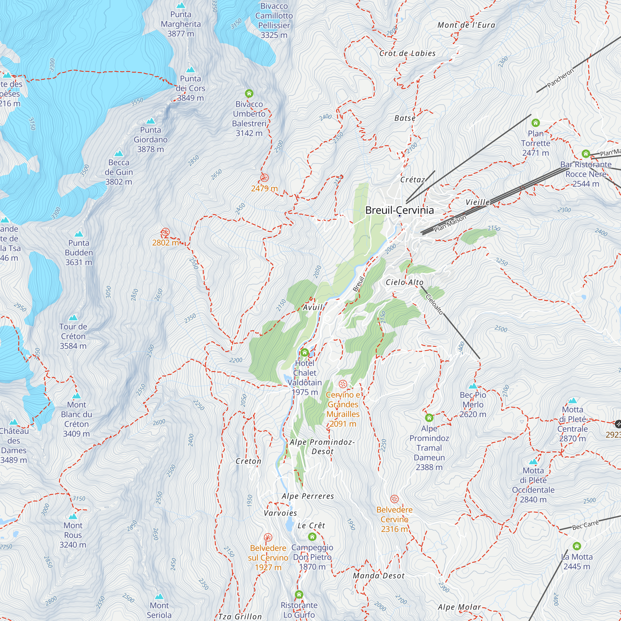 Grand Hotel Cervino ***** map