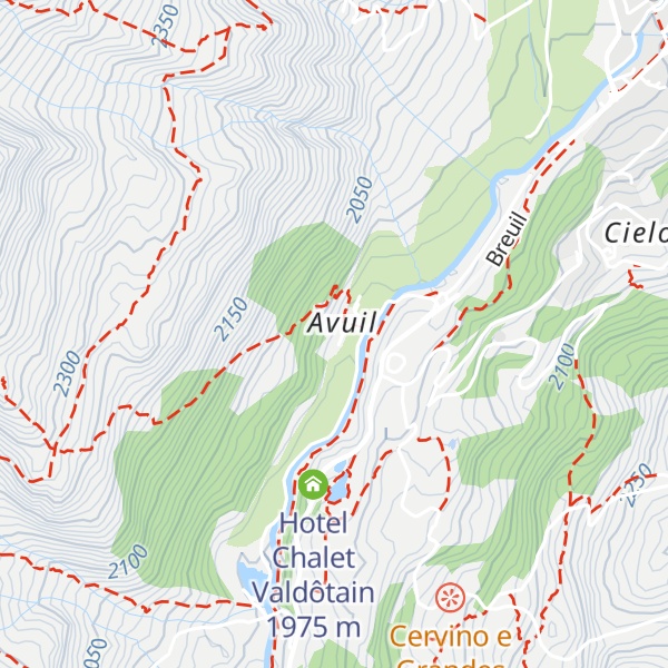 Map of Grand Hotel Cervino *****