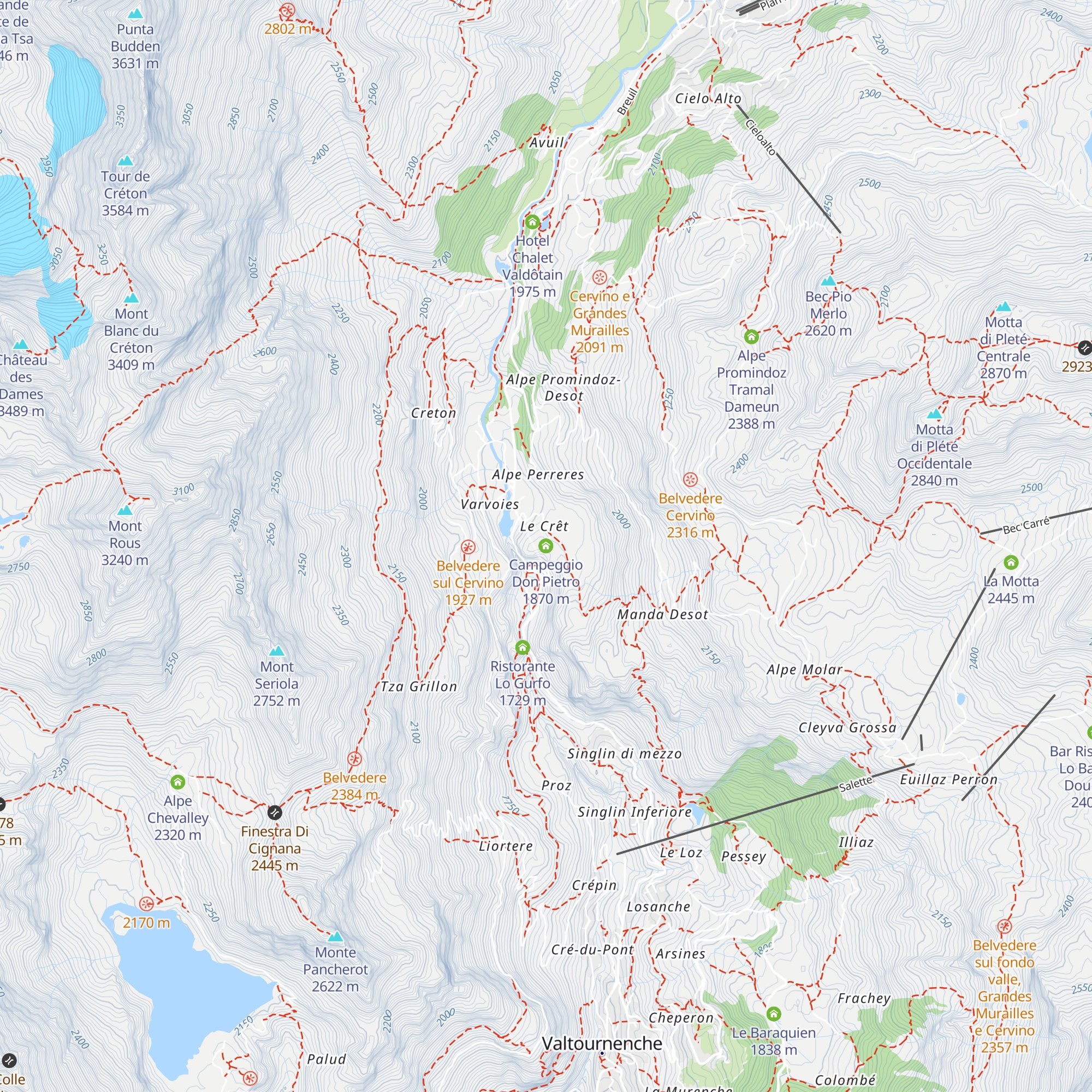 Campeggio Don Pietro map