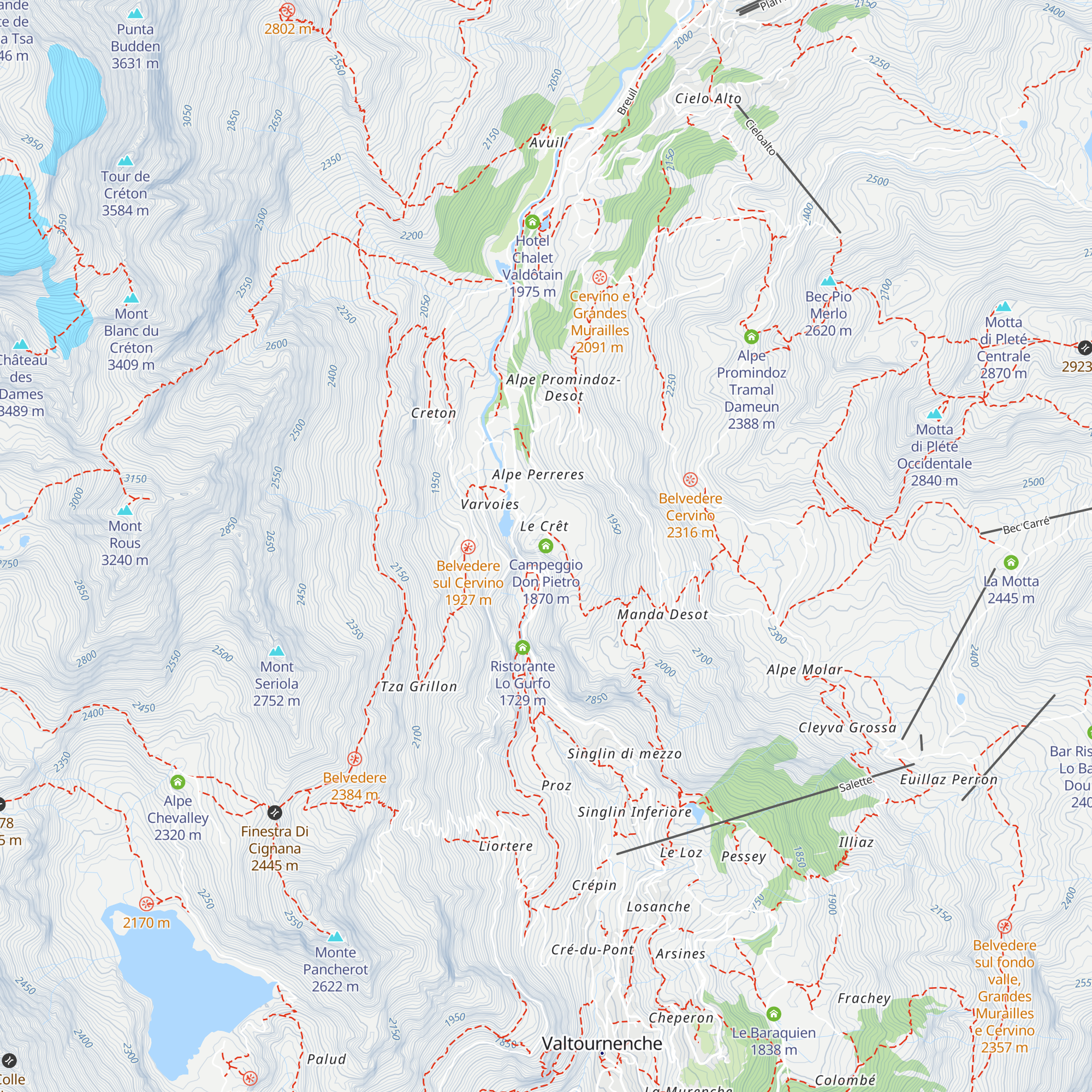 Campeggio Don Pietro map