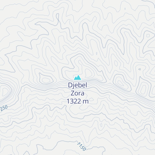 Map of Djebel Zora