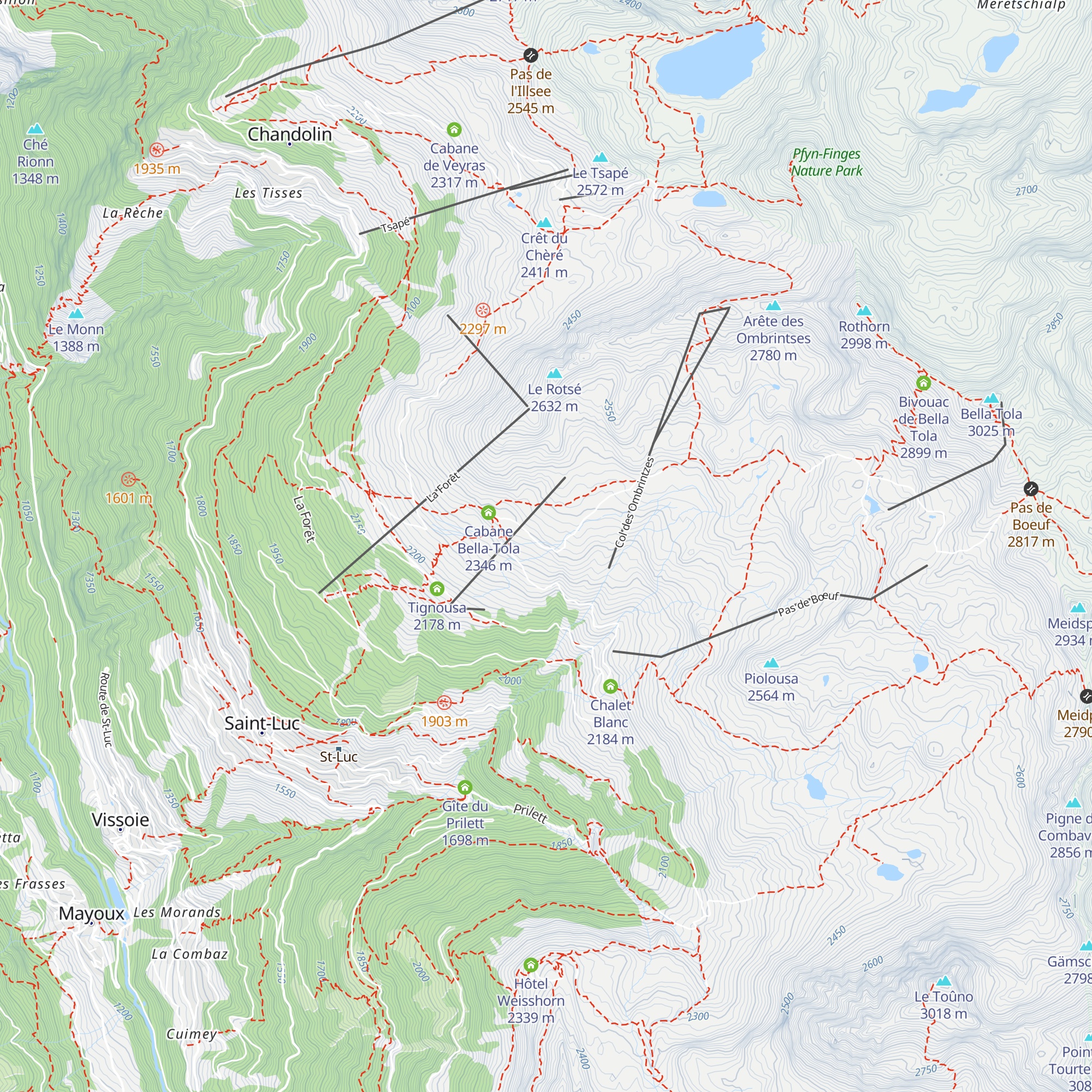 Chippis map