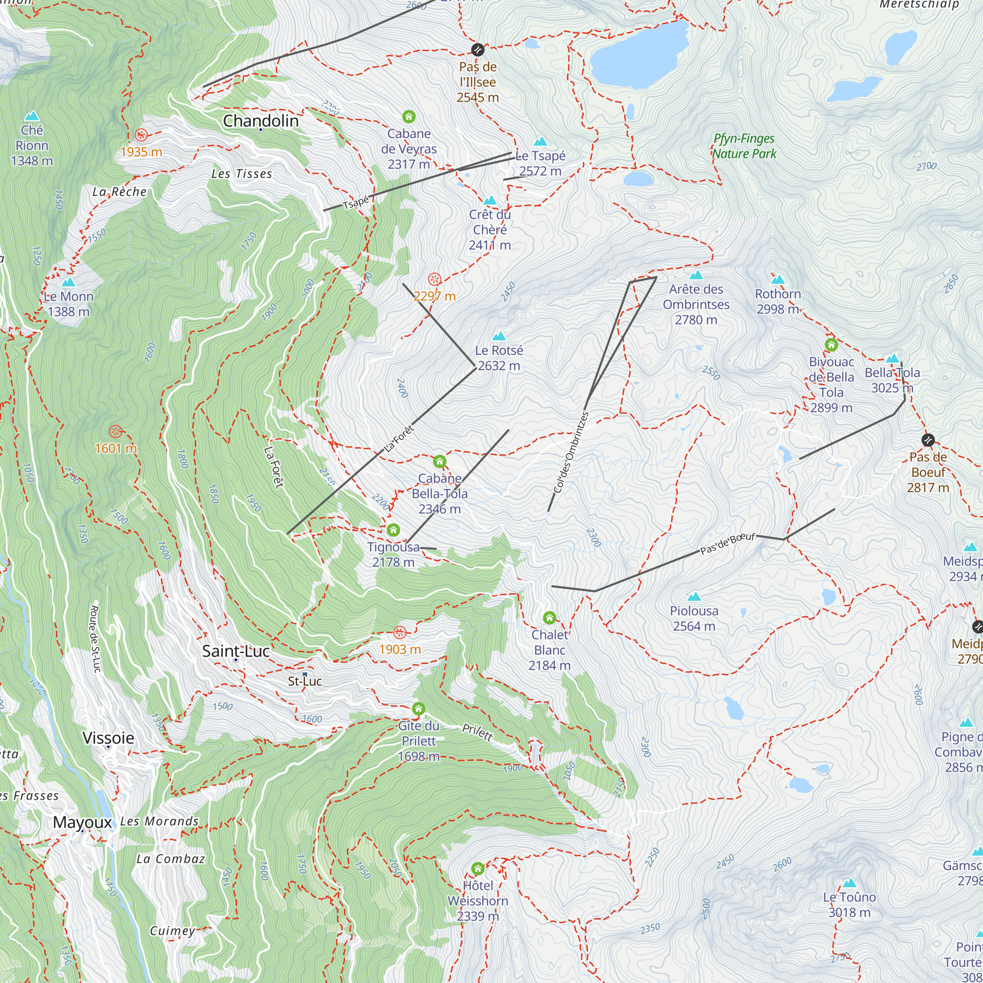 Chippis map