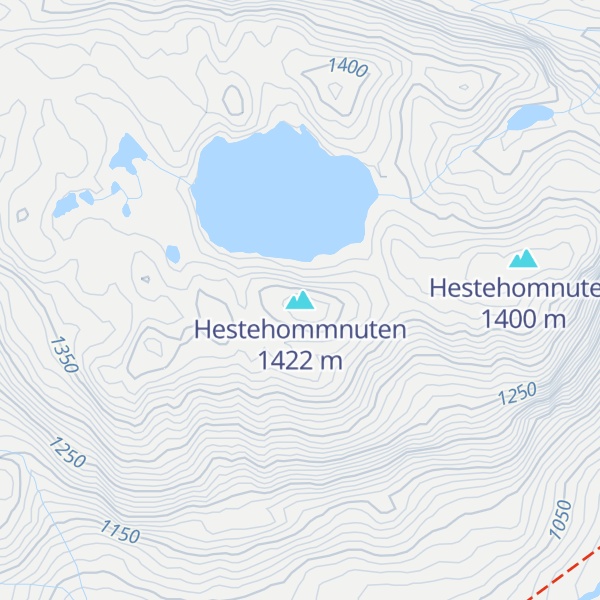 Map of Hestehommnuten