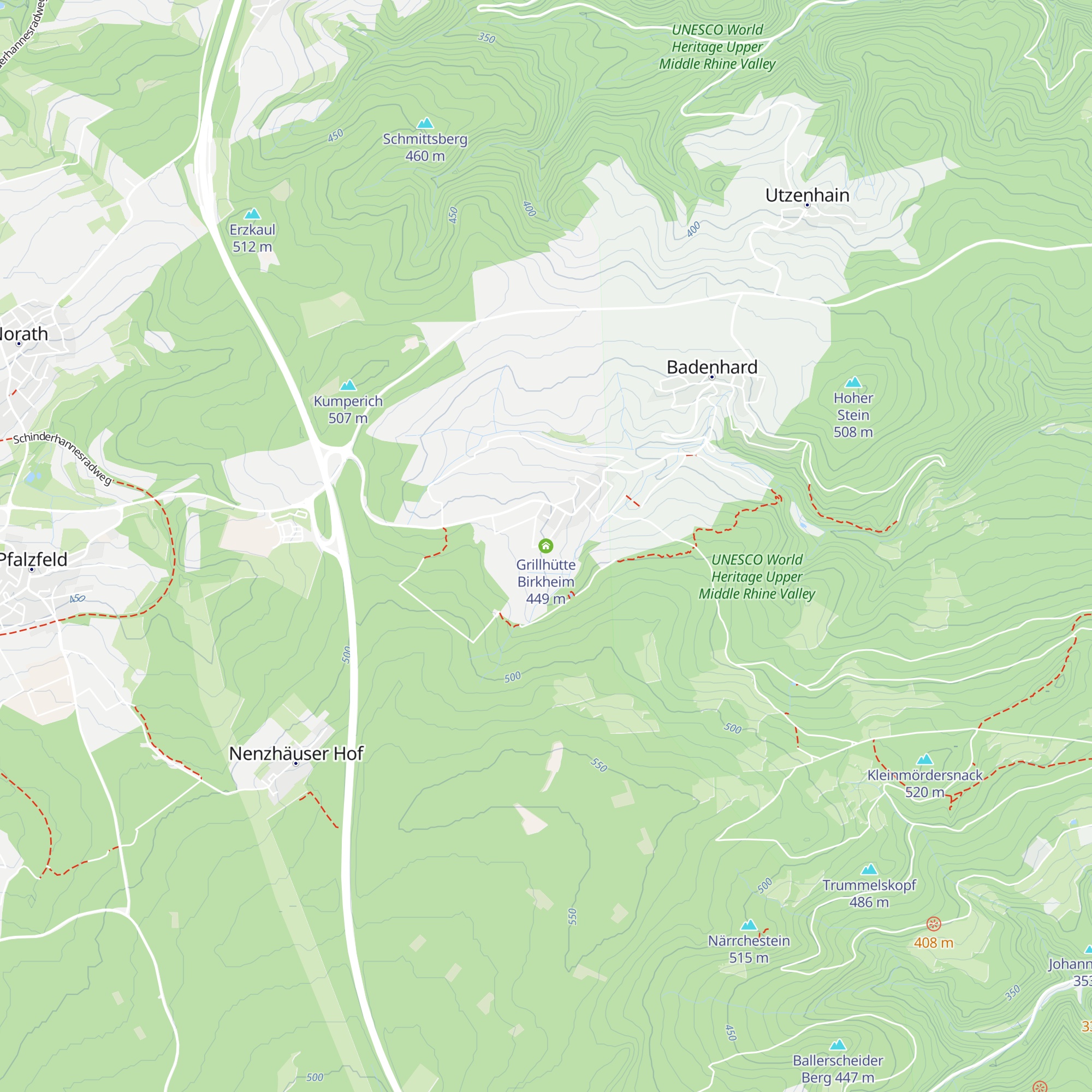 Grillhütte Birkheim map